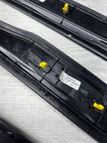 LBMW 15-18 F80 M3 SEDAN SCUFF PLATES DOOR SILLS TRIMS PANELS SET OEM