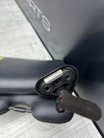 BMW E64 M6 Convertible OEM Sunvisors Sun Visors Black Leather Pair