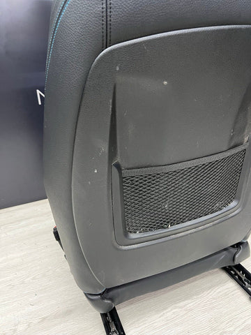 16-18 BMW F87 M2 Coupe Interior Front Right Passenger Seat Black Blue Stitching