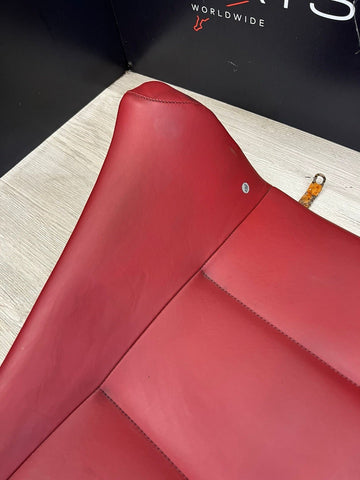 BMW 01-06 E46 M3 Convertible Rear Seat Back Rest Imola Red Leather Backrest