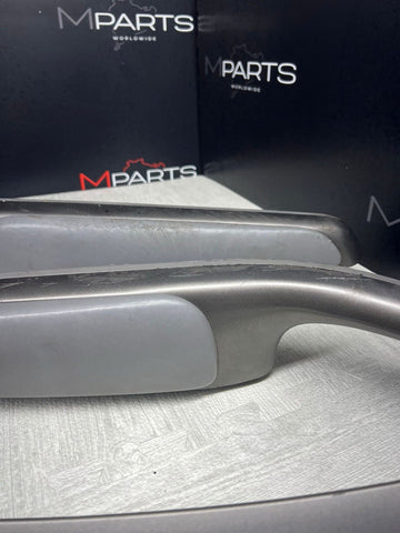 01-06 BMW E46 M3 Convertible Interior Armrests Trim Set Titan Shadow Grey + Pads