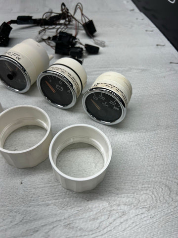 BMW E36 Z3M Z3 M Center Dash Battery Voltage Voltmeter Gauges Meters Set OEM