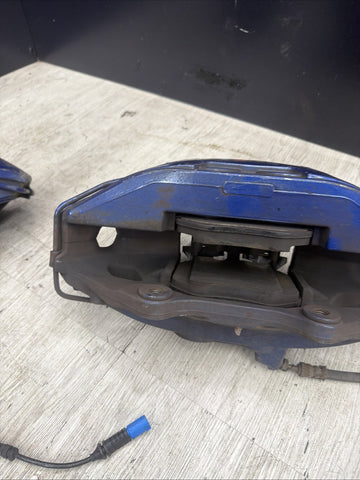20-24 OEM BMW F97 F98 X3M X4M Front Left Right Brake Calipers Brembo Blue