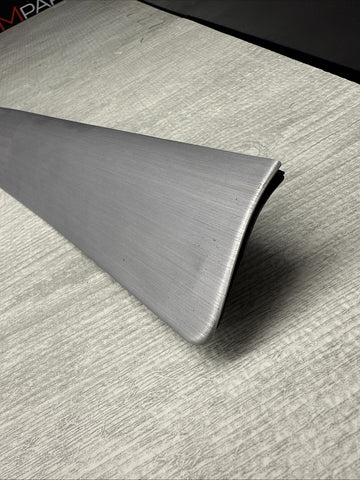 01-06 BMW E46 M3 Interior Right Dash Trim Brushed Aluminum *Broken Tab / Dents