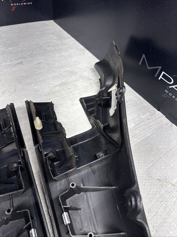 01-06 BMW E46 M3 CONVERTIBLE REAR INTERIOR QUARTER TRIMS COVERS PANELS BLACK