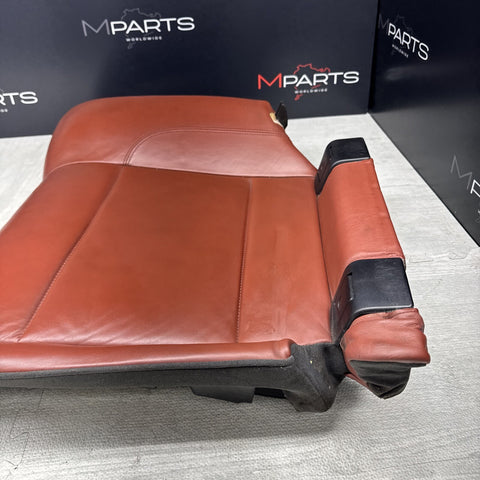 08-13 BMW E93 M3 Coupe Right Passenger Rear Seat Bottom Bench Fox Red Leather