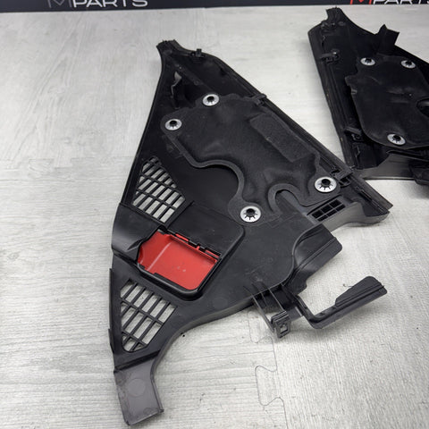 BMW F87 M2 COUPE LEFT RIGHT ENGINE MOUNT OUTER WINDSHIELD COWL COWLS PANELS