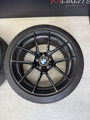 OEM 15-20 BMW F80 F82 F83 F87 M2 M3 M4 CS Wheels Rims Genuine Style 763M Black