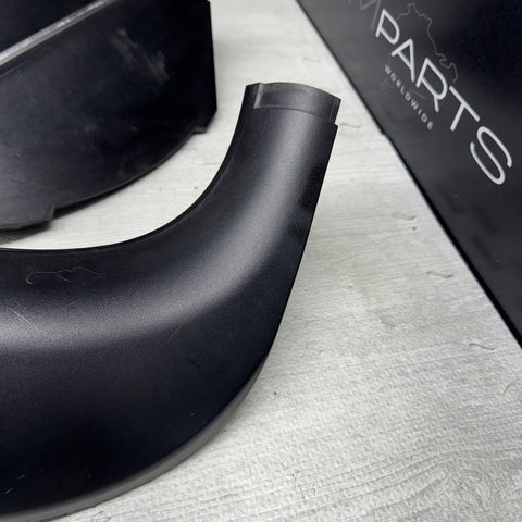 01-06 BMW E46 M3 Left Right Kick Dead Pedals Covers Trims Panels Genuine Black