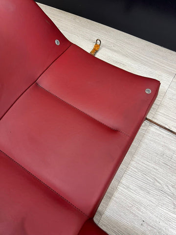BMW 01-06 E46 M3 Convertible Rear Seat Back Rest Imola Red Leather Backrest