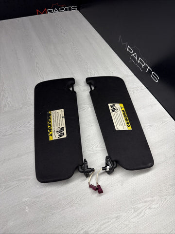 08-13 OEM BMW E92 328 335 M3 Coupe Sun Visors Black Felt