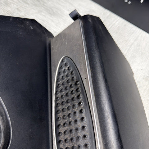 01-06 BMW E46 M3 Left Right Kick Dead Pedals Covers Trims Panels Genuine Black