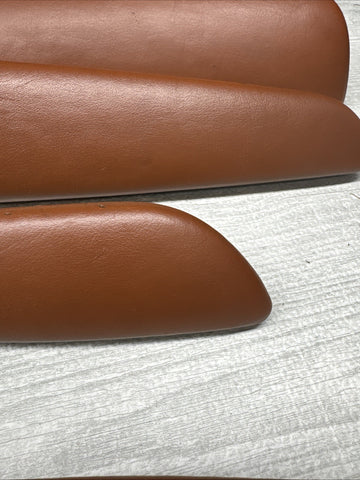 01-06 BMW E46 M3 Convertible Door Upper Arm Rest Armrest Pads Cinnamon *Damaged*