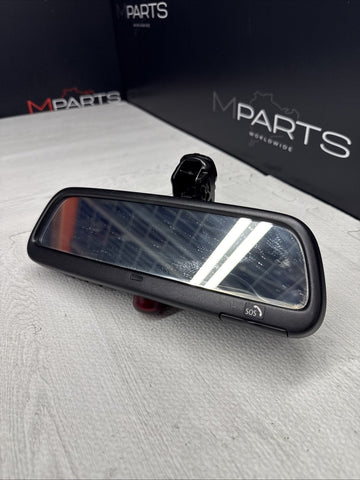 01-06 BMW E46 M3 Auto Dimming Rear View Mirror SOS Homelink 51167115777 *Damage