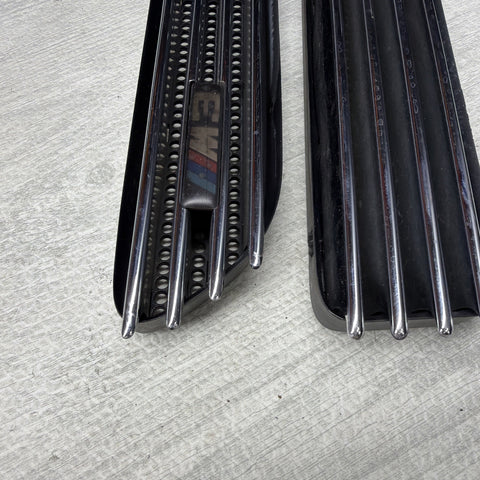 01-06 BMW E46 M3 Left Right Fender Vent Grilles Grills Trims Chrome Genuine OEM