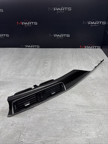 15-20 BMW F80 M3 F82 F83 M4 Carbon Fiber Interior Dash Dashboard Vent Trim OEM