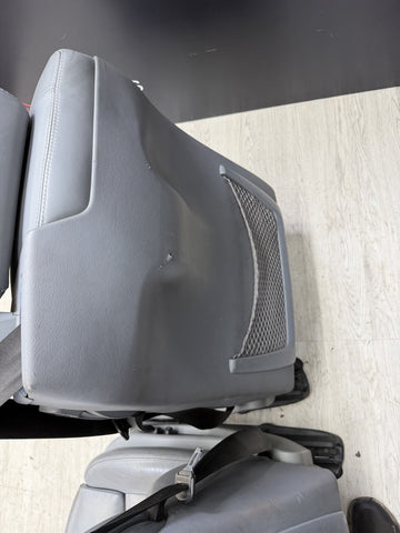 01-06 BMW E46 M3 Convertible Interior Front Heated Seats Gray Grey *Notes*