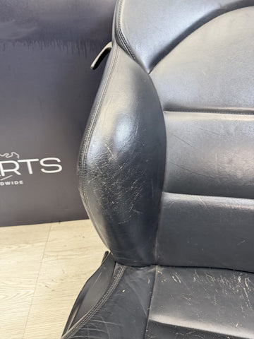 01-06 BMW E46 M3 Coupe Interior Front Seats Black Non Heated Powered *Notes*