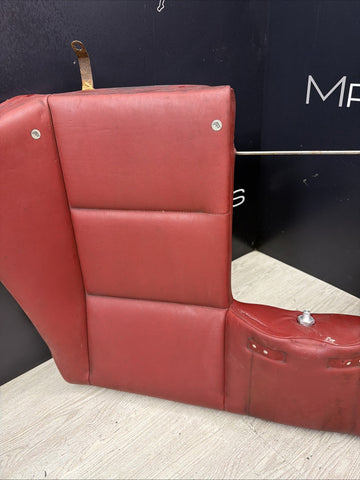 BMW 01-06 E46 M3 Convertible Rear Seat Back Rest Imola Red Leather Backrest