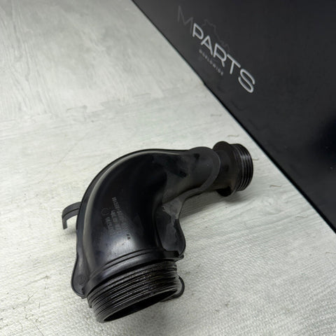 08-13 BMW E88 E90 135 Lower Bottom Turbo Air Duct Intake Boot Pipe OEM 7599290