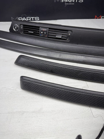 08-13 BMW E92 E93 M3 Interior Trim Set Carbon Leather OEM *Notes*