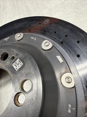 BMW 15-20 F80 F82 F83 M3 M4 Rear Left Driver Brake Rotor Disc Carbon Ceramic