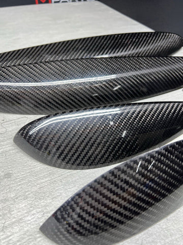 06-07 OEM BMW E63 E64 M6 Front Rear Door Dash Center Console Carbon Trim SET