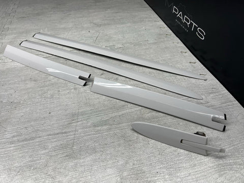 07-13 BMW E93 328 335 M3 Convertible Roof Trims Covers Moldings White Set OEM