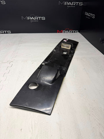 98-02 BMW E36/7 Z3 M Roadster Rear Trunk Lid License Plate Cover Trim Black OEM
