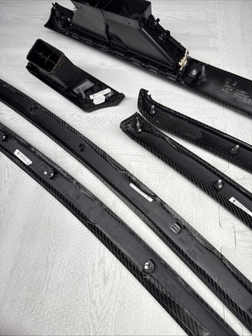 08-13 BMW E92 E93 M3 Interior Trim Set Carbon Leather Carbon Fiber Wrapped