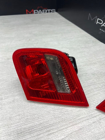 03-06 BMW E46 325 330 M3 Trunk Mounted Inner Tail Lights Smoked 6920705 6920706