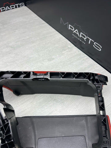 13-16 BMW F10 M5 FRONT CENTER CONSOLE ARMREST MERINO RED / SAKHIR ORANGE LEATHER