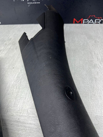 BMW 01-06 E46 325 330 M3 OEM Convertible Rear Top Lateral Trims Panels Black