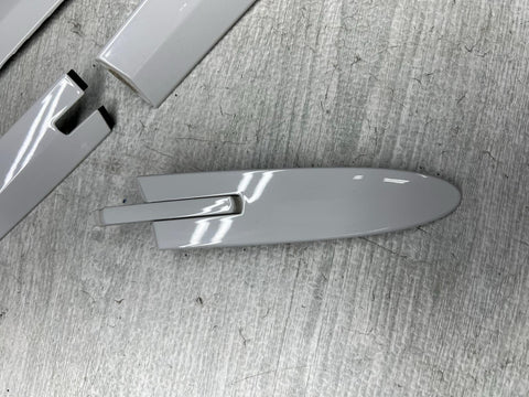 07-13 BMW E93 328 335 M3 Convertible Roof Trims Covers Moldings White Set OEM