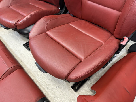 07-13 BMW E93 335 Convertible Original Coral Red Interior Seats Complete