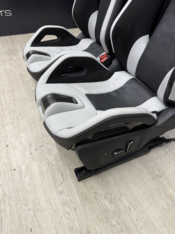 BMW 21-26 G80 M3 Front Silverstone Carbon Bucket Seats Seat Set OEM 600 Miles