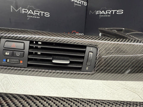 08-13 BMW E92 E93 M3 Interior Trim Set Dash Door Cards Gloss Carbon Fiber