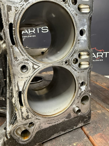 08-13 BMW E90 E92 E93 M3 S65 Engine Motor Bare Block *1 Scored Cylinder