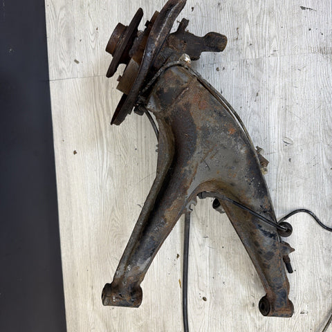 BMW E30 318is 84-92 Left Rear Trailing Arm Knuckle Hub Spindle Suspension OEM