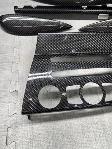 06-07 OEM BMW E63 E64 M6 Front Rear Door Dash Center Console Carbon Trim *Notes*