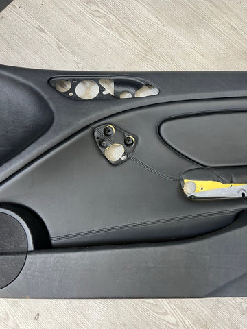 01-06 BMW E46 M3 PASSENGER RIGHT SIDE DOOR PANEL CARD BLACK OEM