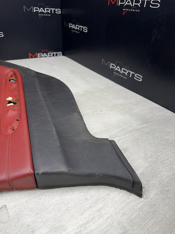 BMW 01-06 E46 M3 COUPE RIGHT REAR QUARTER INTERIOR TRIM PANEL IMOLA RED *Notes*