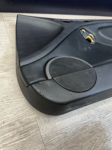 01-06 BMW E46 M3 PASSENGER RIGHT SIDE DOOR PANEL CARD BLACK OEM
