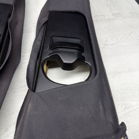 GENUINE BMW E46 B Pillar Trims Column Cover Pillars Pair Black *Peeling*