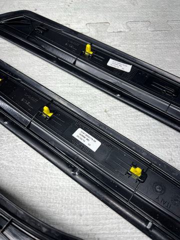 LBMW 15-18 F80 M3 SEDAN SCUFF PLATES DOOR SILLS TRIMS PANELS SET OEM