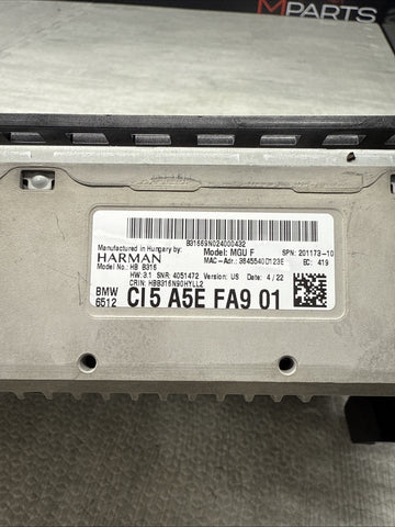 2021 - 2024 BMW X5 430I G22 Multimedia Radio Player Receiver 6434A-MGUF OEM