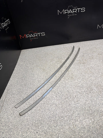 BMW E46 325 330 M3 Roof Rails Moldings Trims Pair Coupe OEM