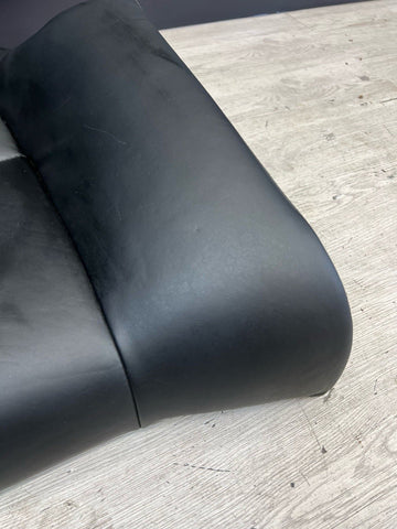 08-13 BMW E92 M3 Coupe Left Driver Rear Seat Bottom Bench Pad Black Leather OEM