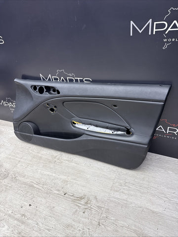 01-06 BMW E46 M3 FRONT PASSENGER RIGHT SIDE DOOR PANEL CARD BLACK OEM