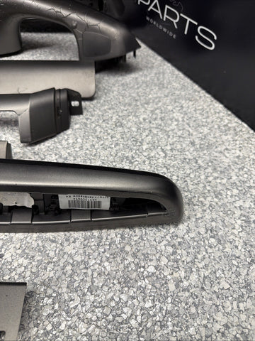 01-06 BMW E46 M3 Convertible Interior Armrests Trim Set Titan Shadow Grey